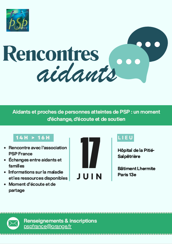 Rencontre des aidants avec PSP France le 17 juin 2026